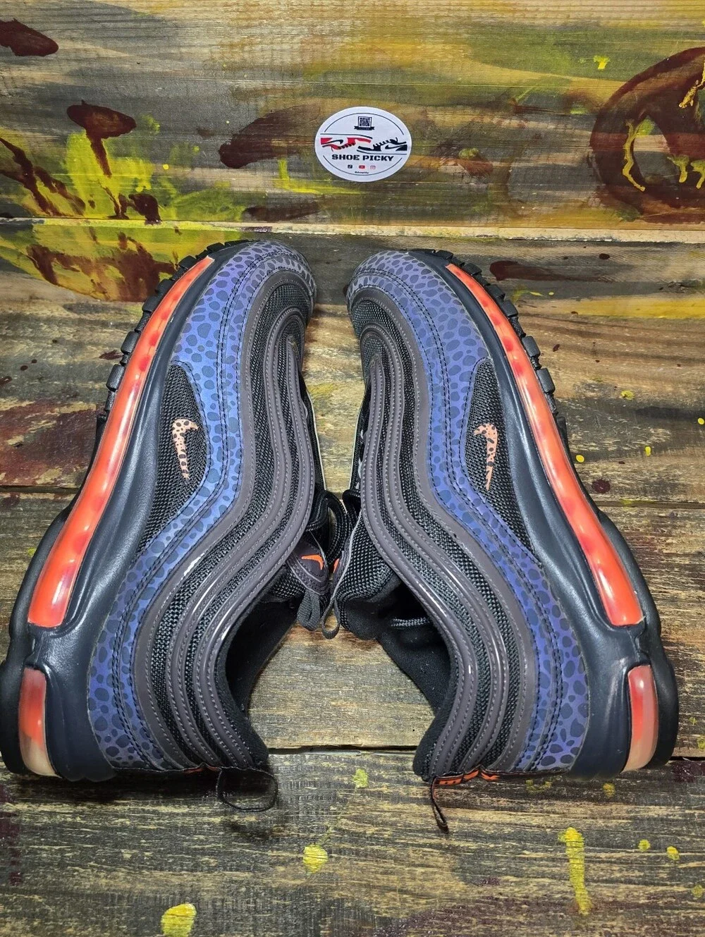 Air Max 97 SE Reflective Off Noir/Total Orange Mens Sz 11 BQ6524-001 Running
